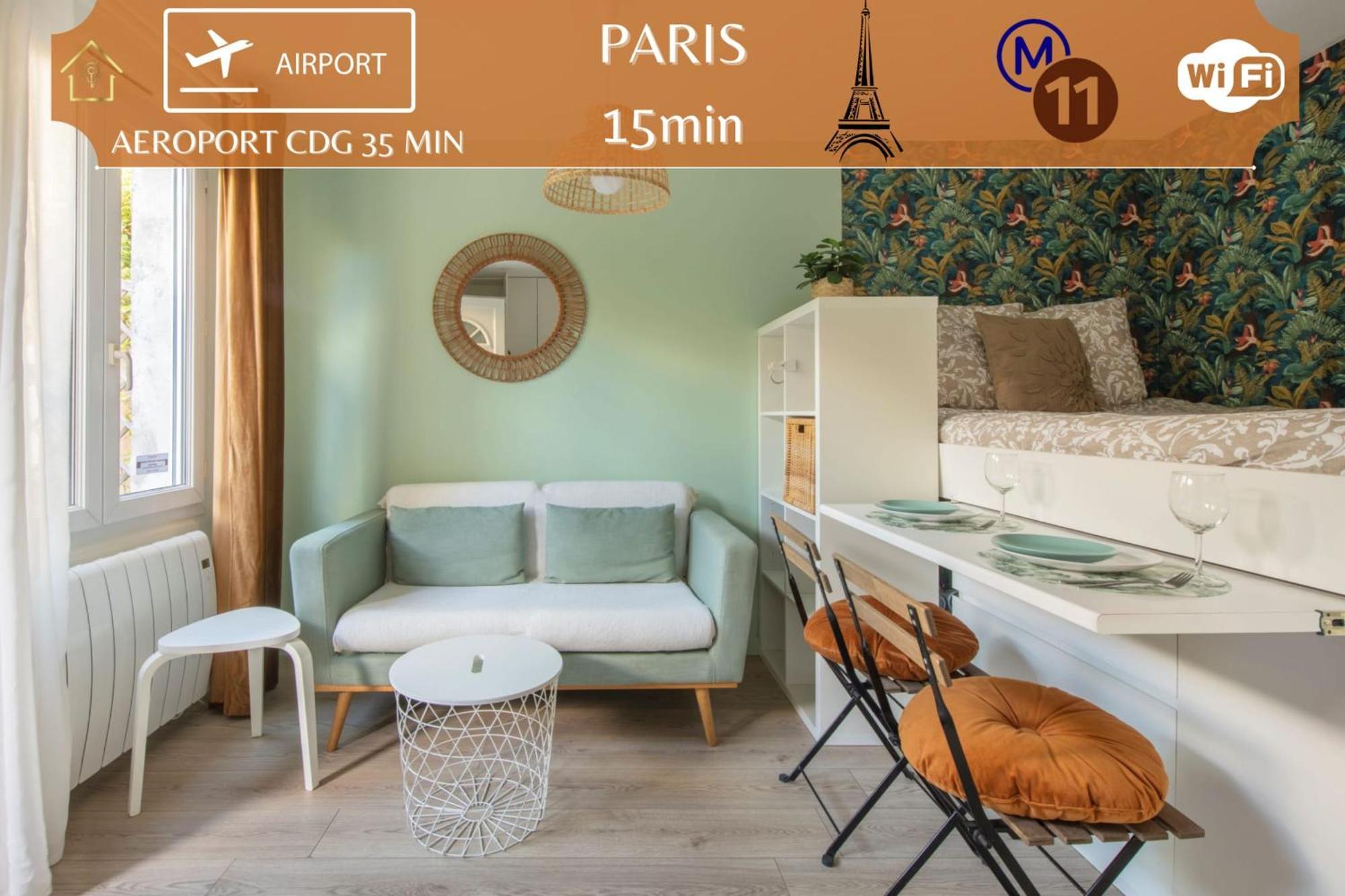 Benfleet 2 Cocooning Studio Proche Paris Роменвиль Экстерьер фото